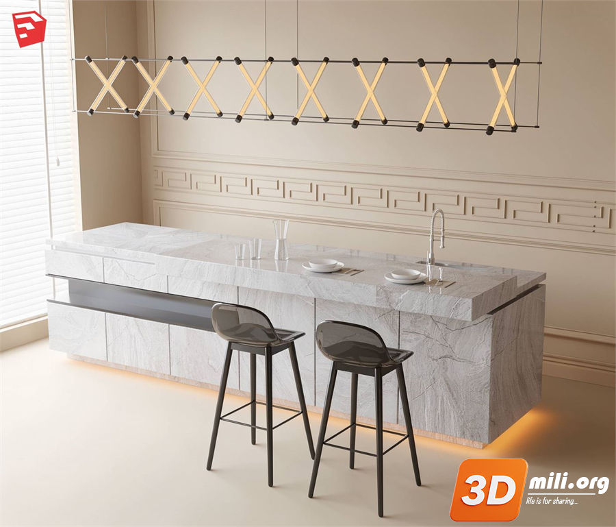 Kitchen island Skp Files